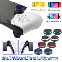 8PCS Silicone Analog Thumbstick Grip Caps For PS5 Portal Console Controller For Nintendo Switch 1/Oled/Lite Gamepads Accessories