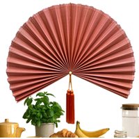 Wall Fan Decor Fan Wall Art 100cm Hangable Folding Ornament with Tassel Decorative Folding Fans for Home Living Room Over Bed