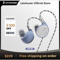 LETSHUOER S15 Third Generation 14.8mm Planar Driver R-Sonic Passive Filtering Module Hifi Wired In Ear Monitor