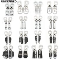 38MM Motorcycle Foot Pegs Bracket Highway Engine Crash Bar Guard w/Clamp Footrest Mount For Harley Honda Kawasaki Cafe Racer