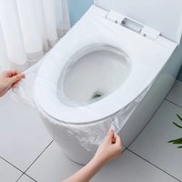 50/100pcs Disposable Toilet Seat Universal Travel Packaging Waterproof Plastic Mat For Men And Women