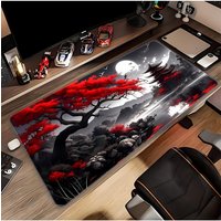 A Large Mouse Pad in a Vibrant Red Style, Perfect As a Great Gift for Halloween And Christmas for Both Men And Women