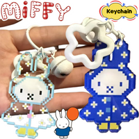 New Miffy Pendant Keychain High Color Value Acrylic Transparent Doll Doll Shape Creative Student Schoolbag Pendant Decoration