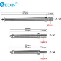 BEXIN Universal 120mm 65mm 3/8 Inch Tripod Replacement Foot Spike For Bogen Manfrotto Gitzo Benro RRS SIRUI Tripod Monopod Mount