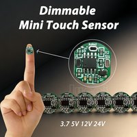 Mini Touch Sensor Dimmabble Pushbutton Smart Home Switch Controller for DC3.7-24V Closet Hallway LED Strip Switch PCB