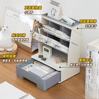 Farbblockierender, hochästhetischer, schräger Plug-in-Stifthalter aus Kunststoff mit großem Fassungsvermögen, Aufbewahrungszubehör für Büro und Schlaf