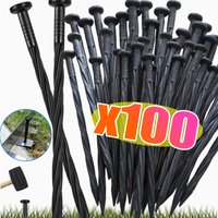 Plastic Garden Edge Nail Spiral Landscape Anchoring Pegs Lawn Grass Stone Partition Fixed Nail Plant Ground Anchor Stakes