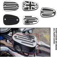 For Triumph Bonneville Bobber T100 T120 Front Brake Reservoir Master Cylinder Disc Cap Cover Black Speedmaster accesorios moto