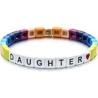 2026 New Cute Charm Bracelets For Family Mama Daughter Lucky Bracelets For Women Men Jewelry Love Forever Best Birthday Gift