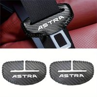 2pcs PU Leather Car Seat Belt Buckle Clip Cover Protector Anti-Scratch Case for Opel Astra Car Styling Accessories