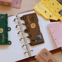 1pc portable card punch, mini retro three-hole punch, DIY loose leaf core, suitable for M5/A7/A6 office supplies