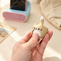 Cute Chonky Cat Mechanical Keyboard Clicker - Stress Relief Fidget Toy with Blue Switch