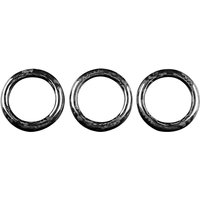Real Hard Carbon Fiber Car Turbo Ring Sticker Cover For Fiat 500 2008-2023 Abarth 595 2012-2023