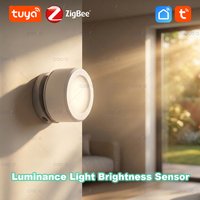 Tuya Zigbee Smart Light Sensor Illuminance Lux Monitor Brightness Detection Home Lighting Curtain Automation for Smart Life App
