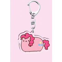 1/7 pcs Cute Cartoon Acrylic Keychain (3.2cm) - Aesthetic Anime Key Ring & Bag Charm. Creative Small Gift for Friends, Students