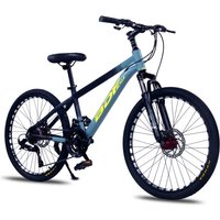 AliExpress Cross Life Aluminum Alloy Double Disc Brake Speed Children's Bicycle 20/22/24/26 Inch Shock Absorption Mountain Bike For Student