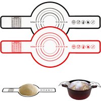 Reusable Silicone Bread Sling with Long Handles Heat Resistant Non-Stick Sourdough Baking Mat for Dutch Oven Baking Liners Tools