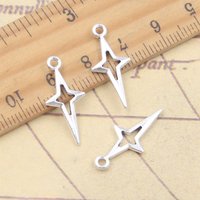 30pcs Charms North Star 23x10mm Tibetan Silver Color Pendants Antique Jewelry Making DIY Handmade Craft