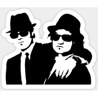 The Blues Brothers Clean Design 5PCS Stickers for Cute Luggage Laptop Decor Room Kid Car Home Print Stickers Wall Cartoon