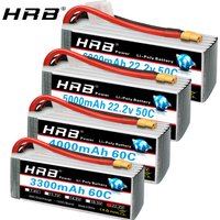 HRB 6S Drohnen-Akku 22,2V 5000mAh 4000mAh 3300mAh 6000mAh 6S Lipo RC-Akku mit XT60 XT90 EC5 Stecker für RC-Auto Hubschrauber