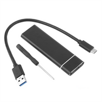 M.2 PCIe NGFF SATA Single Protocol SSD Case Metal USB Type C 10Gbps PCI-E M2 SSD Solid Metal External Enclosure Hard Disk Box