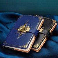 A5 Retro Lockable Password Notebook, Minimalist Student Creative Diary