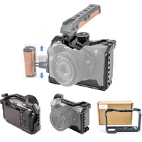 for SONY Alpha 7C a7C ILCE-7C A7C Mark II Professional Camera Cage Protective Frame with Multi Extension for Microphone & Tripod