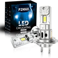 Ultra Powerful Bright H7 2PCS LED Car Headlight Bulbs 3570Chips 12V Plug and Play for Automotive Headlamp Lights 6000K