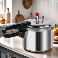 7/9LHome Dual Handle aluminum Pressure Cooker Kitchen Catering Cookware UK