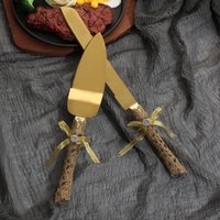 Cake Knife Shovel Cake Pie Serving Cutter Tableware Kit for Wedding Birthday Party Supplies Anniversaries Cake Cutting Tools