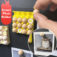 Cute Magnetic Egg Tray Fridge Magnet Reusable Creative Design Egg Refrigerator Magnets Realistic Egg Fridge Magnet Souvenir Gift