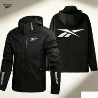 AliExpress Reebok Motorcycle Jacket - Men's Hooded Windproof and Waterproof Jacket - Removable Hood Zipper - Suitable for Cycling, Mountain