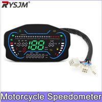 Motorcycle Dashboard Speedometer Universal GPS Speed Meter RPM Meter Green LED Digital Odometer Electric Gauge