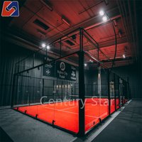 Italian Design Pro Panoramic Padel Court High Quality Artificial Grass Paddle Tennis Court For Wholesale