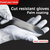 Cut-resistant gloves, anti-slip, wear-resistant, work protection gloves, PU coated, scratch-resistant