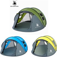 HUI LING YANG 3-4Persons Pop Up Throw Tent Automatic Waterproof Large Space Family Outdoor Camping Portable Tourist Pergola