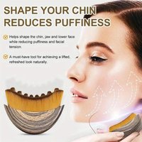 Dry Brushing Facial Contour Tool Combines Soft Bristles and Smooth Scraping Surface for Gentle Exfoliation and Calm Feel