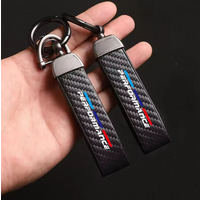 Carbon Fiber Style Car Keychain Microfiber Leather Key Chain For BMW M Emblem E46 E36 E34 F10 E90 F30 E60 F30 E53 E30 E92 E87