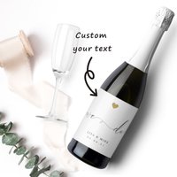 30pcs Wedding Wine Bottle Label, Personalized Engagement Champagne Box Label, Customized Wedding Couple Names Gift Stickers
