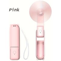 USB charging small fan, portable mini fan, foldable handheld eyelash fan, suitable for office, travel, and outdoor use
