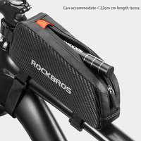 ROCKBROS Bike Upper Pipe Bag Waterproof Reflective Front Crossbeam Bag Large Capacity Ultralight Bicycle Bags Cycling Equipment