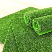 Soft Artificial Grass Rug Realistic Texture, Mini Fake Lawn Mat for Indoor Balcony Potted Cover Home Green Decoration
