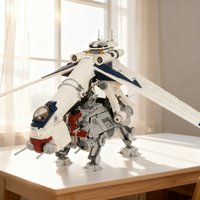 1789PCS MOC Space Battle Galactic Republic Dropship Model Building Blocks DIY Creative Assembly Bricks Display Gift Collectible