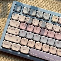 120 Key Candy Theme Low Profile Keyboard Keycaps Five Sides Dye Sublimation PBT Slim Keycaps for MX Switches Mechanical Keyboard