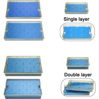 GREATLH PPSU Sterilization Box Disinfection Case Box Single Layer Double Layers Box High Temperature Resistant Instrument