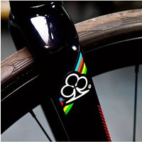 AliExpress NONE 2pcs Tri-Circle Stripe Waterproof Vinyl Stickers Pack PVC Racing Decals Motorcycle Helmet Bike Personalized Decor Accessories