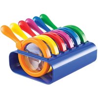 Acrylic student magnifying glass, elderly reading, multi-color