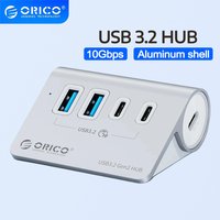 ORICO 10Gbps USB 3.2 HUB Aluminum High Speed USB HUB Type C OTG Splitter for MacBook Accessories Laptop Splitter Docking Station