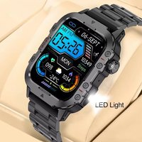 New Men's Smart Watch LED Flashlight Outdoor Sports Smart Watch Wristwatch Health Monitoring 1.44Inch Bluetooth Call Smart Watch