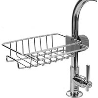 Kitchen Stainless Steel Sink Drain Rack Sponge Storage Faucet Holder Soap Drainer Towel Rack Shelf Organizer Kitchen Accessories